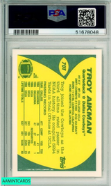 1989 TOPPS TRADED TROY AIKMAN #70T ROOKIE DALLAS COWBOYS HOF PSA MINT 9 51678048