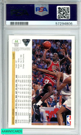 1991 UPPER DECK MICHAEL JORDAN #44 CHICAGO BULLS GOAT HOF PSA 9 MINT 57294806