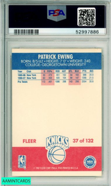 1987 FLEER PATRICK EWING #37 HOF NEW YORK KNICKS PSA 7 NM 52997886