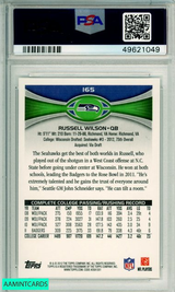 2012 TOPPS RUSSELL WILSON #165 PASSING-STANDS VISIBLE ROOKIE RC PSA 7 NM 49621049
