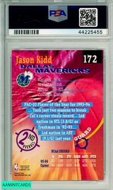 1994 STADIUM CLUB JASON KIDD #172 MEMBERS ONLY ROOKIE HOF RC PSA 8 NM-MT 44225455
