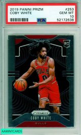 2019 PANINI PRIZM COBY WHITE #253 PSA 10 GEM MT 52172638