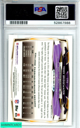 2014 TOPPS CHROME TEDDY BRIDGEWATER #173 BALL OVER HEAD-REFRACTOR ROOKIE PSA 9 52867988
