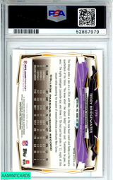 2014 TOPPS CHROME TEDDY BRIDGEWATER #173 BALL OVER HEAD-REFRACTOR ROOKIE PSA 9 52867979