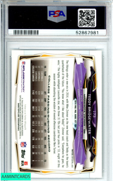 2014 TOPPS CHROME TEDDY BRIDGEWATER #173 BALL OVER HEAD-REFRACTOR ROOKIE PSA 9 52867981