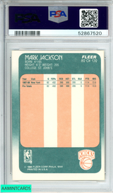 1988 FLEER MARK JACKSON #82 NEW YORK KNICKS ROOKIE RC PSA 8 NM-MT 52867520
