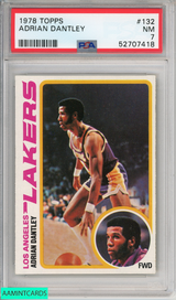1978 TOPPS ADRIAN DANTLEY #132 HOF LOS ANGELES LAKERS PSA 7 NM 52707418