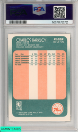 1988 FLEER CHARLES BARKLEY #85 HOF PHILADELPHIA 76ERS PSA 7 NM 52707272