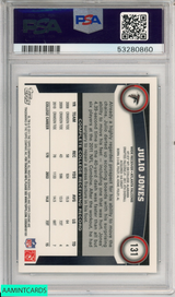 2011 TOPPS CHROME JULIO JONES #131 BALL CHEST HIGH ROOKIE FALCONS RC PSA 8 NM-MT 53280860