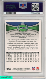 2012 TOPPS RUSSELL WILSON #165 PASSING-STANDS VISIBLE ROOKIE RC PSA 8 NM-MT 53280876