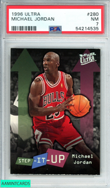 1996 ULTRA MICHAEL JORDAN #280 CHICAGO BULLS HOF! PSA 7 NM 54214535