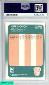 1988 FLEER MARK JACKSON #82 NEW YORK KNICKS ROOKIE RC PSA 8 NM-MT 52867519