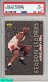1993 UPPER DECK MICHAEL JORDAN #171 HOF BULLS PSA 9 MINT 54214005