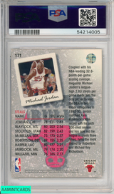 1993 UPPER DECK MICHAEL JORDAN #171 HOF BULLS PSA 9 MINT 54214005