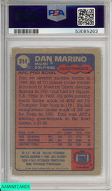 1985 TOPPS DAN MARINO #314 ALL PRO HOF MIAMI DOLPHINS PSA 7 NM 53085263