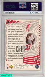 1997 COLLECTORS CHOICE MICHAEL JORDAN #187 CATCH 23-FINGER ROLL HOF BULLS PSA 9 57412112