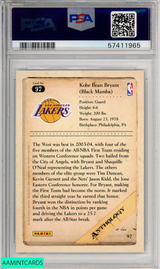 2012 PANINI KOBE BRYANT #97 LOS ANGELES LAKERS HOF KOBE ANTHOLOGY PSA 8 NM-MT 57411965