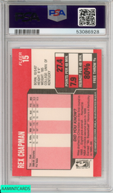1989 FLEER REX CHAPMAN #15 CHARLOTTE HORNETS PSA 8 NM-MT 53086928