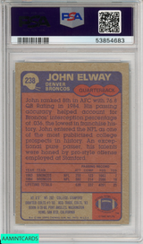 1985 TOPPS JOHN ELWAY #238 HOF DENVER BRONCOS PSA 8 NM-MT 53854683