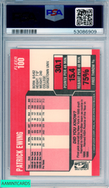 1989 FLEER PATRICK EWING #100 HOF NEW YORK KNICKS PSA 9 MINT 53086909