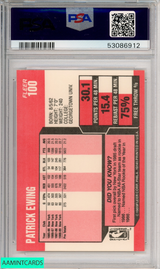 1989 FLEER PATRICK EWING #100 NEW YORK KNICKS HOF PSA 8 NM-MT 53086912