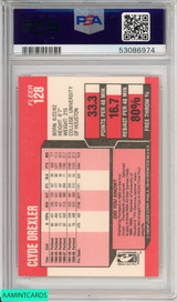 1989 FLEER CLYDE DREXLER #128 HOF PORTLAND TRAIL BLAZERS PSA 9 MINT 53086974