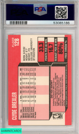 1989 FLEER CLYDE DREXLER #128 PORTLAND TRAILBLAZERS PSA 8 NM-MT 53085186