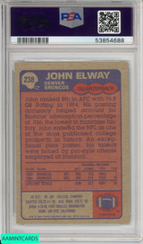 1985 TOPPS JOHN ELWAY #238 HOF DENVER BRONCOS PSA 7 NM 53854688
