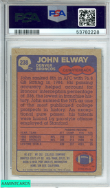 1985 TOPPS JOHN ELWAY #238 DENVER BRONCOS HOF 2ND YEAR PSA 7 NM 53782228