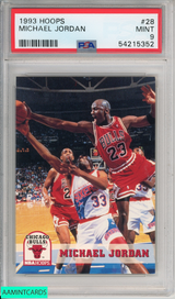 1993 HOOPS MICHAEL JORDAN #28 CHICAGO BULLS HOF PSA 9 MINT 54215352