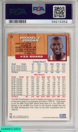 1993 HOOPS MICHAEL JORDAN #28 CHICAGO BULLS HOF PSA 9 MINT 54215352