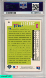 1995 COLLECTORS CHOICE DEREK JETER #15 NEW YORK YANKEES HOF PSA 8 NM-MT 53081998