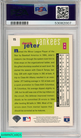 1995 COLLECTORS CHOICE DEREK JETER #15 NEW YORK YANKEES HOF PSA 8 NM-MT 53082007