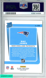 2021 PANINI DONRUSS MAC JONES #255 PRESS PROOF PREMIUM ROOKIE RC PSA 10 GEM MT 63814466