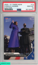 2020 TOPPS NOW KAMALA HARRIS #13 ELECTION INAUGURATION DAY PSA 10 GEM MT 62120457