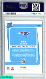 2021 PANINI DONRUSS MAC JONES #255 PRESS PROOF PREMIUM ROOKIE RC PSA 10 GEM MT 63826412