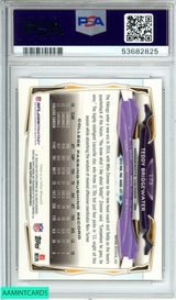2014 TOPPS CHROME TEDDY BRIDGEWATER #173 BALL OVER HEAD-REFRACTOR ROOKIE PSA 9 53682825