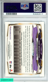2014 TOPPS CHROME TEDDY BRIDGEWATER #173 BALL OVER HEAD-REFRACTOR ROOKIE PSA 8 53682817