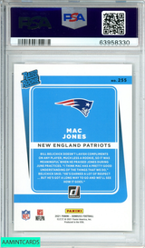 2021 PANINI DONRUSS MAC JONES #255 PRESS PROOF HYPER ROOKIE RC PSA 10 GEM MT 63958330