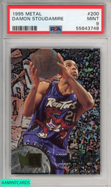 1995 METAL DAMON STOUDAMIRE #200 TORONTO RAPTORS ROOKIE PSA 9 MINT 55643748