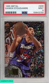 1995 METAL DAMON STOUDAMIRE #200 TORONTO RAPTORS ROOKIE PSA 9 MINT 55643750