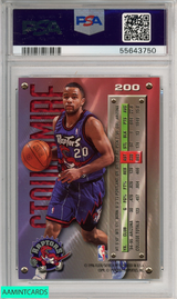 1995 METAL DAMON STOUDAMIRE #200 TORONTO RAPTORS ROOKIE PSA 9 MINT 55643750