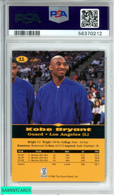 1996 SCORE BOARD ALL SPORT PPF KOBE BRYANT #11 LA LAKERS ROOKIE RC PSA 9 MINT 56370212