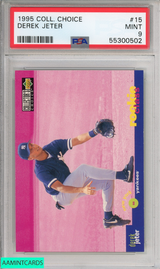 1995 COLLECTORS CHOICE DEREK JETER #15 NEW YORK YANKEES HOF PSA 9 MINT 55300502
