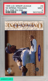 1995 UPPER DECK MINOR LEAGUE MJ ONE ON ONE  94 SPRING TRAINING #6 PSA 9 MINT 56370239