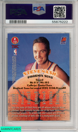 1996 STADIUM CLUB STEVE NASH #R12 ROOKIES 2 PHOENIX SUNS HOF RC PSA 9 MINT 55675222