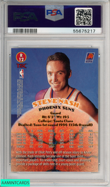 1996 STADIUM CLUB STEVE NASH #R12 ROOKIES 2 PHOENIX SUNS HOF RC PSA 9 MINT 55675217