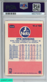 1986 FLEER OTIS BIRDSONG #10 NEW JERSEY NETS PSA 7 NM 56375497