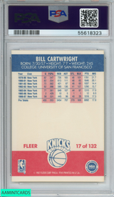 1987 FLEER BILL CARTWRIGHT #17 NEW YORK KNICKS PSA 8 NM-MT 55618323