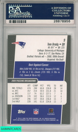 2005 BOWMAN S BEST TOM BRADY #9 NEW ENGLAND PATRIOTS PSA 10 GEM MT 26878956